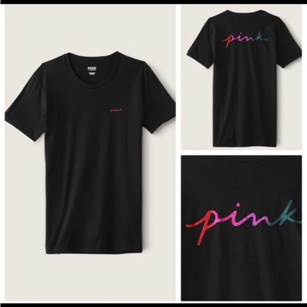NWT VS PINK GRADIENT GLITTER SCRIPT LOGO SET - Picture 2 of 9